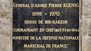 Plaque : Général d’Armée Kœnig