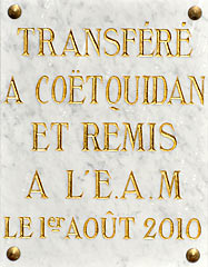 Plaque 1er aout 2010