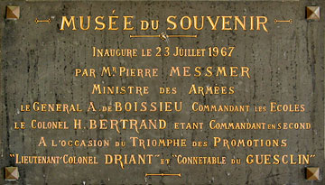 Plaque inaugurale