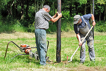 Stabilisation des poteaux