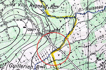 Lieu de l’attentat sur la carte du camp