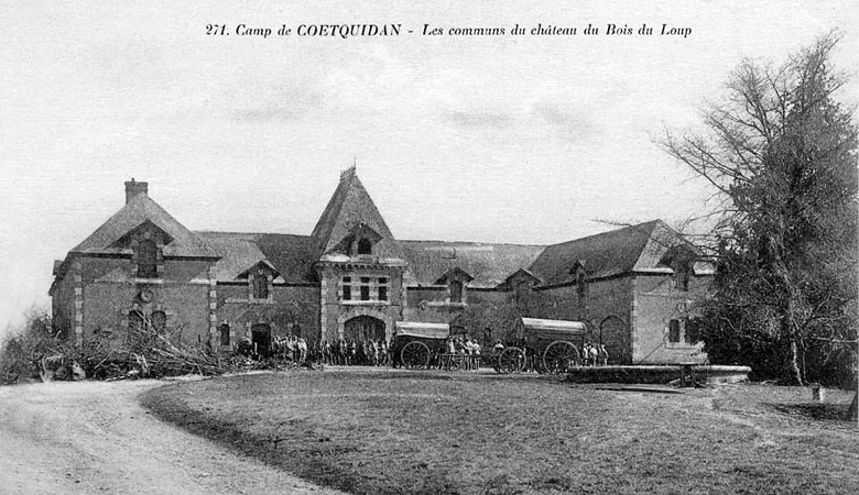 Les “communs” ou Ferme du château du Bois du Loup dans les années 1920