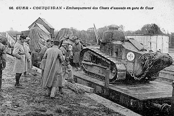 Embarquement d’un char Renault FT 17