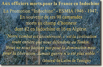 Détail de la plaque commémorative