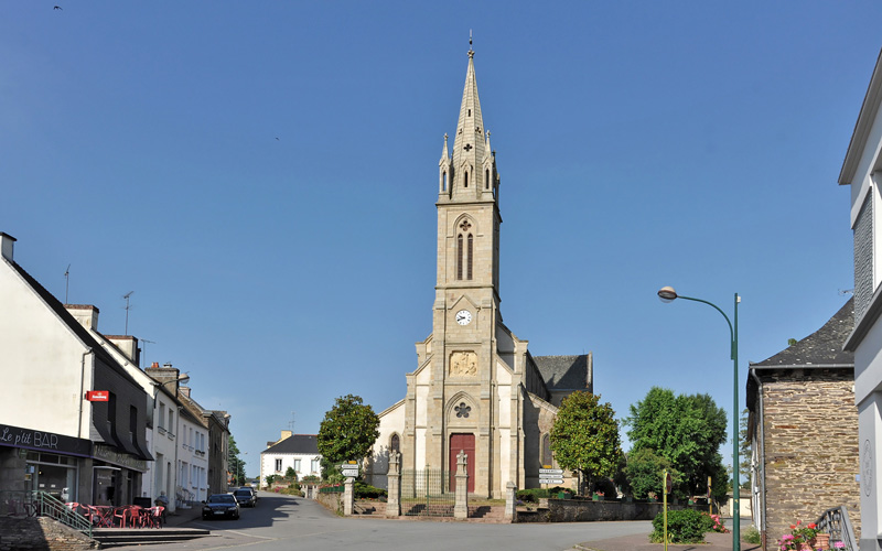 Église Saint-Marc-Saint-Joseph, vue Sud Sud-ouest après la restauration ...