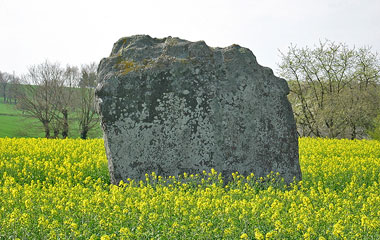 Menhir de la Pierre Lée, face Est